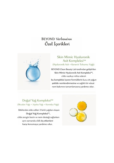 Lexroo Verbena Refreshing Body Emulsion Nemlendirici Vücut Losyonu Verbena Özlü Hyaluronic Acid