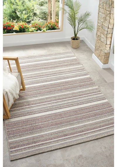 Seyran Halı Etnik 2550 Bordo %90 Polipropilen - %10 Polyester Yolluk