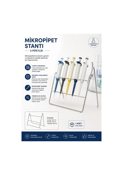 Mikropipet Stantı 5 Pipetlik