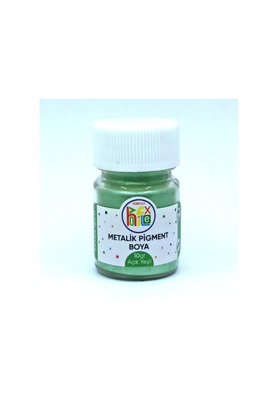 EPOKSİ REÇİNE METALİK SEDEFLİ PİGMENT TOZ BOYA AÇIK YEŞİL 10 GR