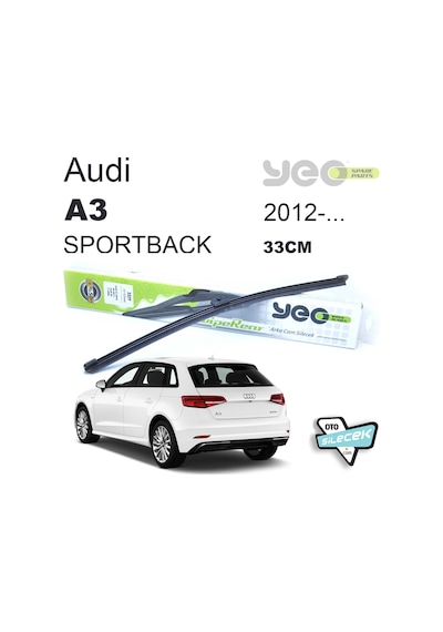 Audi A3 Sportback Arka Silecek 2012-..