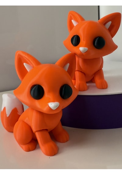 Turuncu Tilki Biblo 3d Baskı