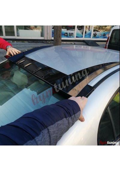 Honda Civic Fd6 Cam Üstü Spoiler 3 Parça Spoiler. Piano Black