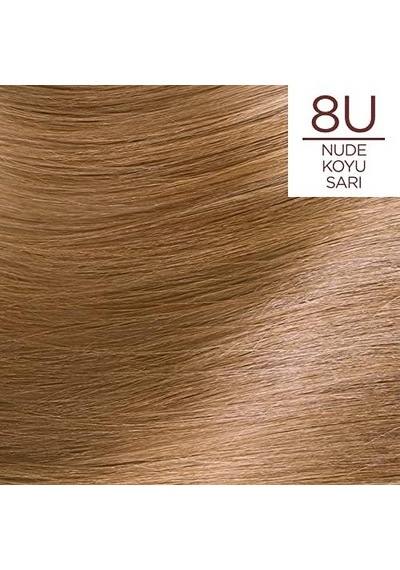 Excellence Creme Nude Renkler Saç Boyası - 8u Nude Koyu Sarı