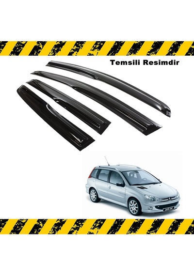 Peugeot 206 Mügen Cam Rüzgarlığı Sw 1998-2012 Arası 4 Lü N11.7846
