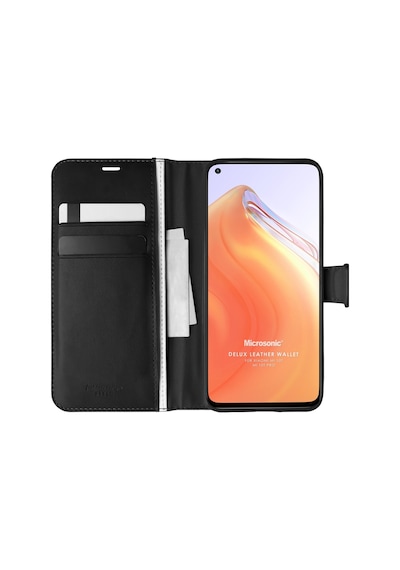 Microsonic Xiaomi Mi 10T Kilif Delux Leather Wallet Siyah 474182721