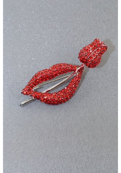 Red Rose Lips Broş. Taşlı Tasarım Broş. Yaka İğnesi Broş. Kadın Broş. Broş. Dudak Broş. Gül Broş. Altın - Kırmızı Red Rose Lips Broş. Taşlı Tasarım Broş. Yaka İğnesi Broş. Kadın Broş. Broş. Dudak Broş. Gül Broş. Altın - Kırmızı