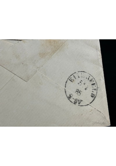 1885 Alman İmparatorluğu Dönemi Deutsches Reich 10 Pfennig Kuruş Pullu Zarf