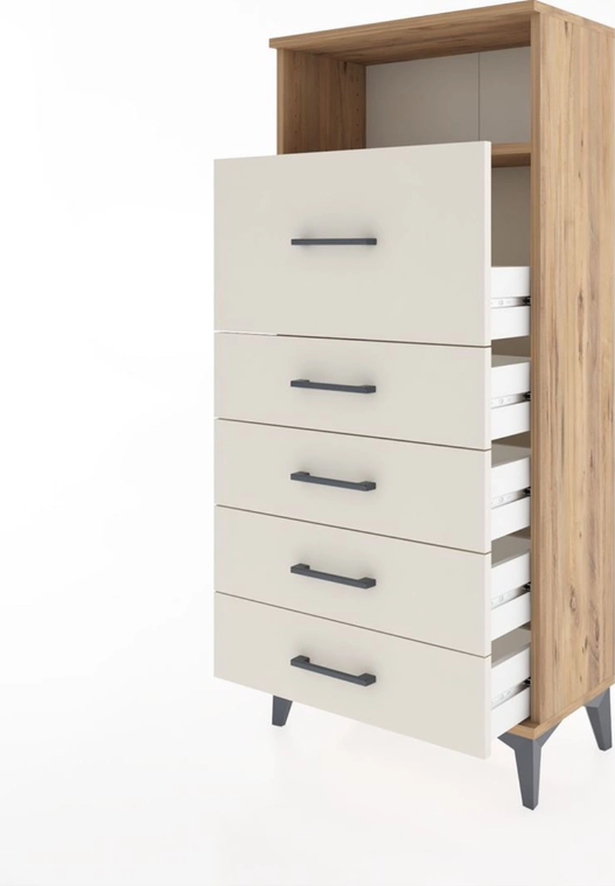 Hyperion Dolap Tek Raflı 5 Çekmeceli 60x44x134 Çam-aytaşı Çam Hyperion Dolap Tek Raflı 5 Çekmeceli 60x44x134 Çam-aytaşı Çam