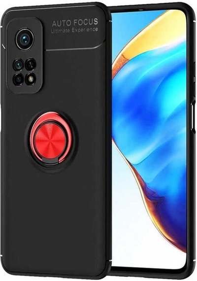 Xiaomi Mi 10t Pro 5g Kılıf Zore Ravel Silikon Kapak Siyah-Kırmızı