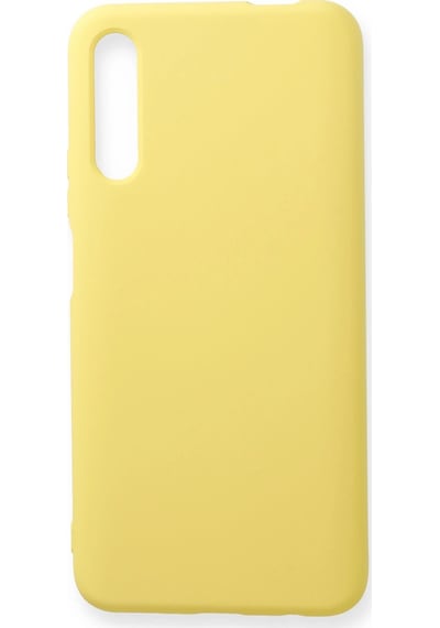 Cosmotex Newface Huawei P Smart Pro / Y9s Kılıf Nano İçi Kadife Silikon - Sarı