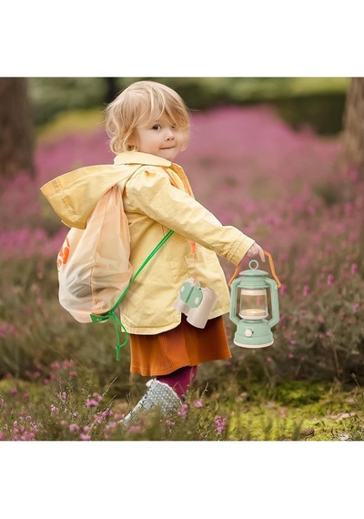 Learning Fun 17 Parça Buharlı Işıklı Çadırlı Kamp Eşyaları Seti O