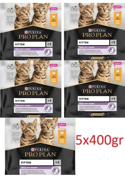 Pro Plan Junior Tavuklu Yavru Kedi Maması 5x400 Gr