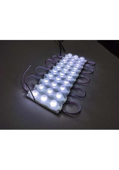 Carub Camlı Parmak Led Lamba Beyaz 12 Volt Su Geçirmez 10.Lu 3M