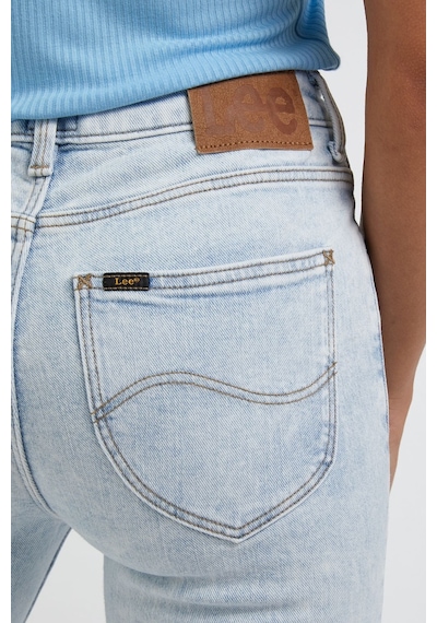 Lee Scarlett Skinny Fit Dar Kesim Yüksek Bel Çok Dar Paça Mavi Kadın Esnek Jean Denim Kot Pantolon L626GWC36 Mavi