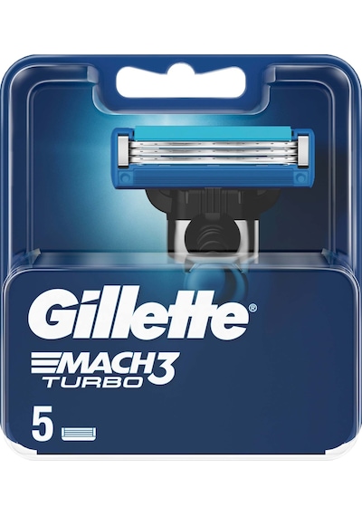 Gillette Mach3 Turbo Yedek Tıraş Bıçağı 5'li