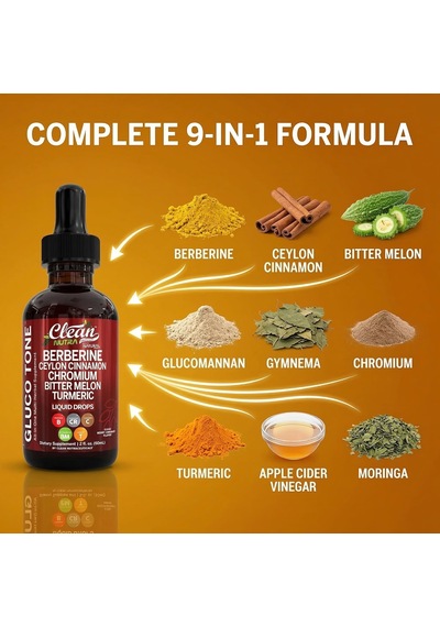 Clean Nutraceuticals Berberine With Ceylon Cinnamon Supplement Liquid Drops 60 Ml, Bitter Melon Extract Usa Menşeii Dmmedicineden Aromasız Clean Nutraceuticals Berberine With Ceylon Cinnamon Supplement Liquid Drops 60 Ml, Bitter Melon Extract Usa Menşeii Dmmedicineden Aromasız