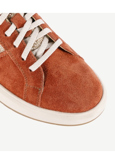 Yargıcı Hasır Detaylı Sneaker Kiremit