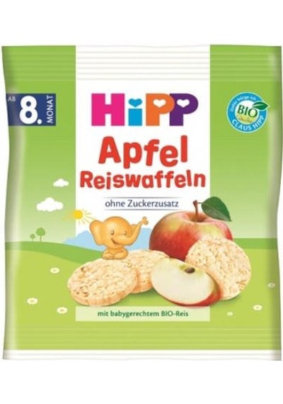 Hipp Bebek Gofreti 30gr | Pirinçli Elmalı
