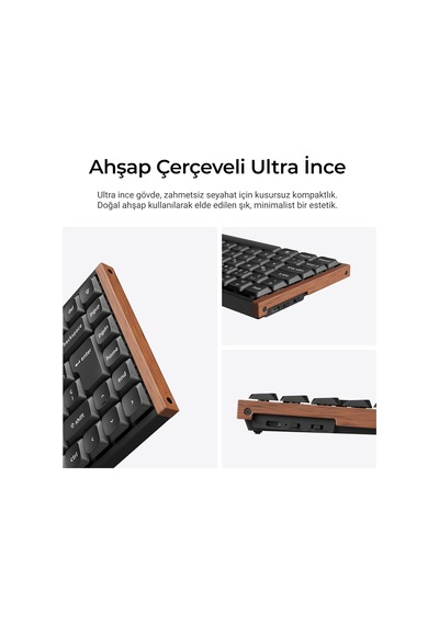 Milk Süt Pom Brown Switch K3 Ultra 8k, 2,4 Ghz Kablosuz Bağlantı Özel Mekanik Klavye K3u-h3p-tr