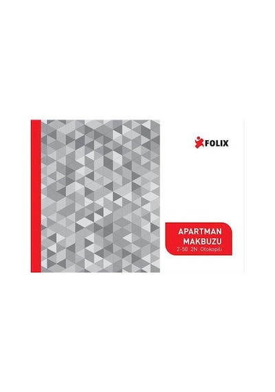 Folix Apartman Makbuzu 14 X 20 Cm 2-50 2 Nüsha Otokopili 50 Yapra N11.342