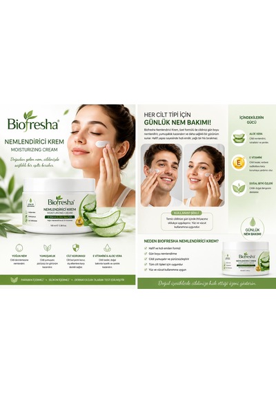 Biofresha Nemlendirici E Vitaminli Koruyuculu Krem 100 Ml