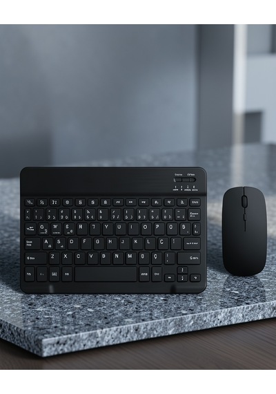 Kablosuz Klavye Mouse Seti Sessiz Tuşlar Uczzz8031klavye-4 Diğer