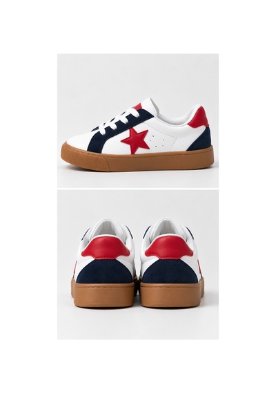 Çocuk Esnek Sneaker Kırmızı/beyaz