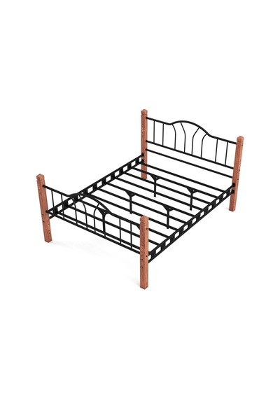 Argimo Pasifik Çift Kişilik Ferforje Metal Karyola 150 x 200 Siyah