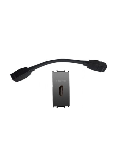 Viko Panasonic Modüler Füme Hdmı Konnektör Alt+kapak 1m - Wvtt14794dg-tr
