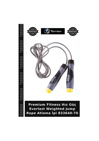 Premium Fitness Hız Güç Everlast Weighted Jump Rope Atlama İpi 833640-70