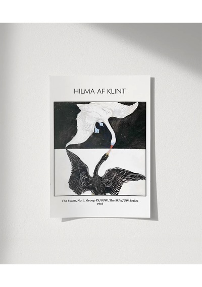 Çerçevesiz Poster Hilma Af Klint Kuğu