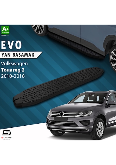 S-dizayn Vw Touareg 2 Evo Siyah Yan Basamak 193 Cm 2010-2018