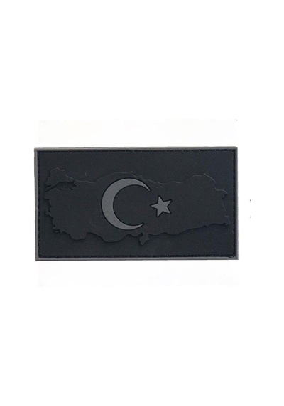 Özel Seri Görsel Outdoor Süs Single Sword Bayrak Plastik Kabartma Haritalı Patch - Peç Diğer