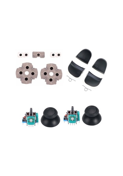 Ps5 V1 Analog Motor Topuz İç Lastik Tetik Omuz Tuşu Tamir Playstation 5 Versiyon 1 Kol Tamiri Siyah