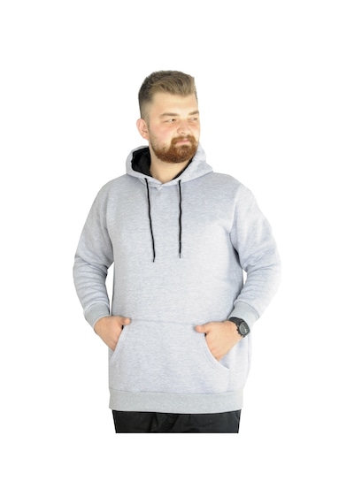 Mode Xl Erkek Sweatshirt Kapşonlu Pocket Basic 20562 Grimelanj 001