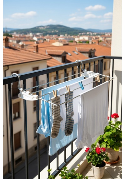 Kurufer 5 Telli Petek Üstü Çamaşır Kurutmalık Askısı Banyo İçi Kalorifer Kurutmalık 60 cm