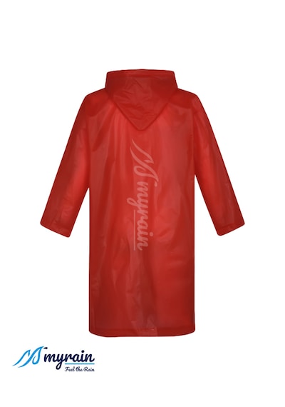 Myrain Kapüşonlu Çıtçıtlı Eva Yağmurluk Kırmızı