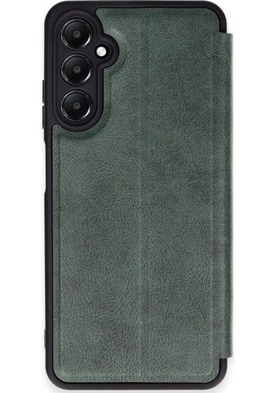 Samsung Galaxy  Uyumlu,  S24 Fe Kılıf Flip Cover - Koyu Yeşil