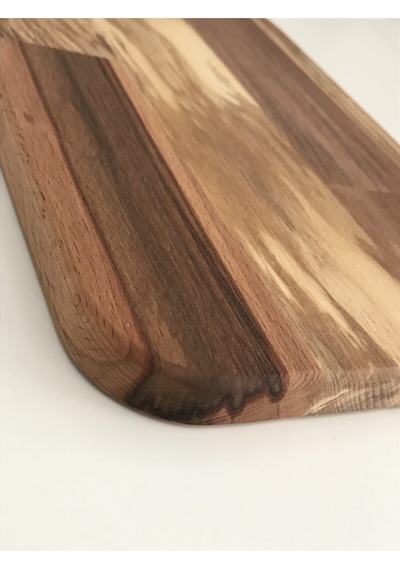 Doğal Ahşap Kesme Tahtası - Kayın Masif Saplı 20x39 Ahşap