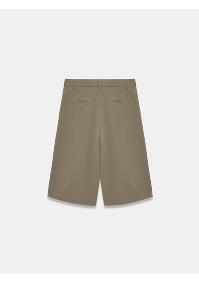 Dilvin 72795 Orta Bel Pileli Bermuda-yeşil
