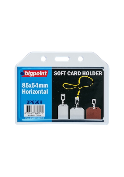 Bigpoint Kart Kabı Yatay Şeffaf 85x54mm X 5 Adet