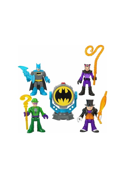 Hfd47 Imaginext, Bat-tech Bat-signal Figür Seti, Dc Super Friends