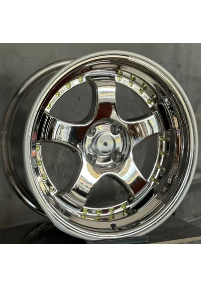 4 100 17 9 Et20 Ch73.1 Gold Rivet Chrome Ssr