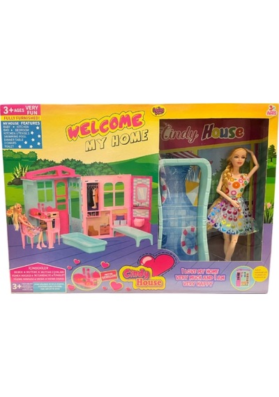 Mey İthalat Cindy House Bebekli Oyun Evi 02617