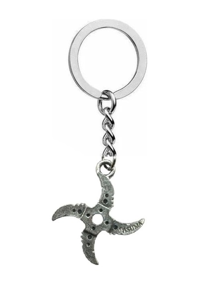 Ninja Yıldızı Shuriken Figürlü Metal Unisex Anahtarlık Dayanıklı Ve Şık Tasarım