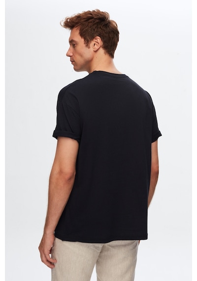D's Damat Ds Damat Comfort Lacivert %100 Pamuk T-shirt 6HC14ORT02006 Lacivert