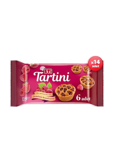 Tartini Frambuazlı Turta 114 G X 14 Adet