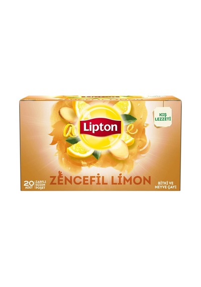 Zencefil Ve Limon Bardak Poşet Bitki Çayı 20'li Paket