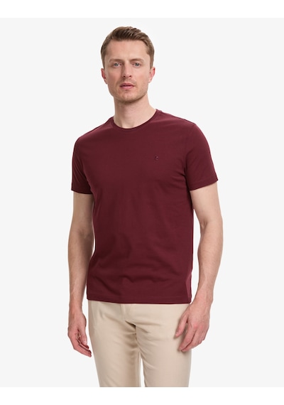Pierre Cardin Erkek Bordo Tişört Basic 50325307-vr014